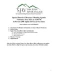 SJRV - 02-21-2023 - Special BOD Meeting Agenda